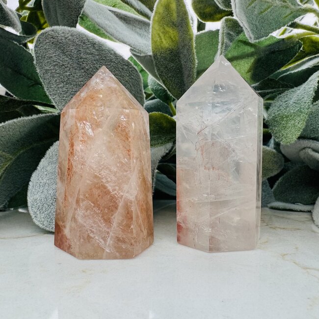 Fire Quartz (Red Hematoid) Tower Point Generator - Medium (2-4")