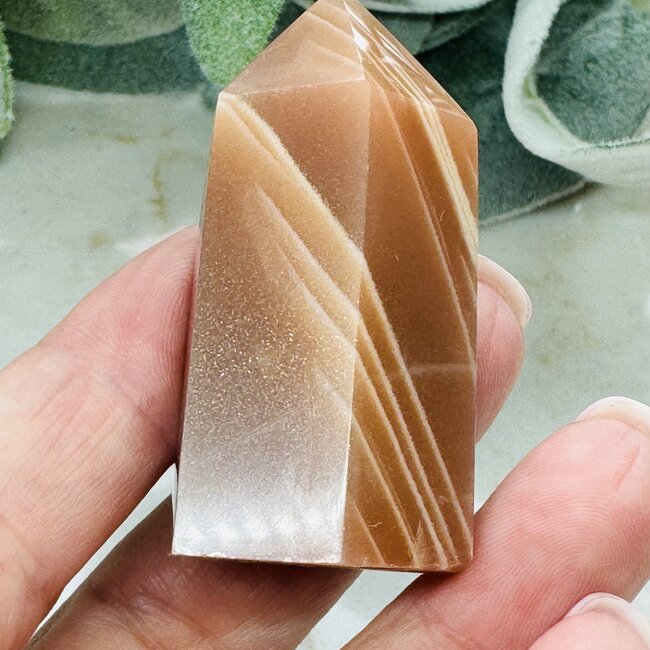 Peach Moonstone Towers Points Generators- Small (1-3")