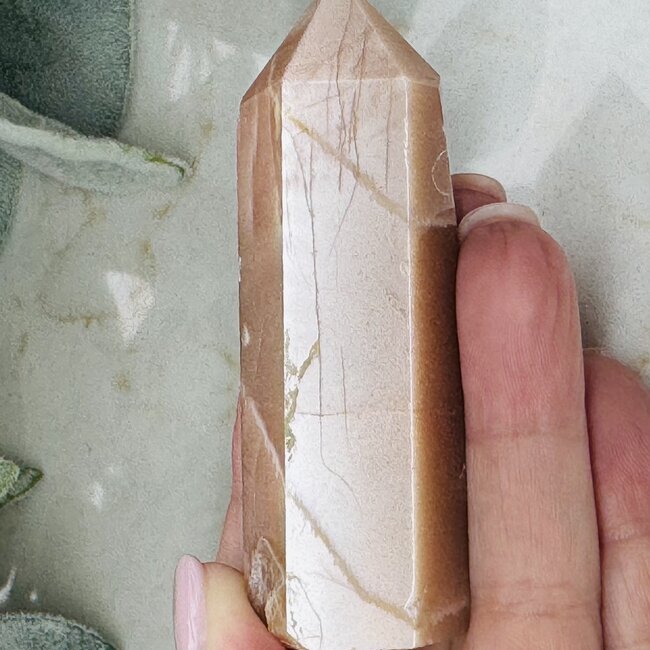 Peach Moonstone Towers Points Generators - Medium 3-4"