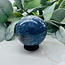 Blue Kyanite in Clear Quartz Sphere Orb - 40mm