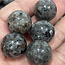 Yooperlite (Glowdalite Emberlite Flame Stone) Sphere Orb - 20mm