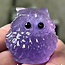 Purple Fluorite Owls - Medium Animal Carvings 2"