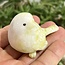 Yellow Jade Birds - Medium Carvings 2"