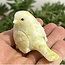 Yellow Jade Birds - Medium Carvings 2"
