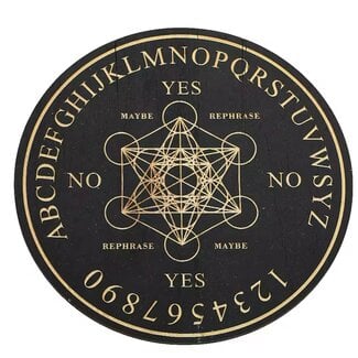 Pendulum Dowsing Board (Metatron) - Wooden Divination Letters Numbers