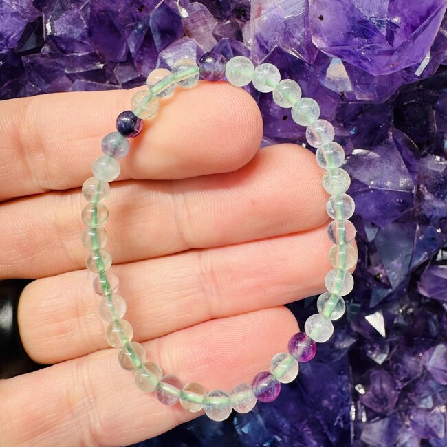 Rainbow Fluorite Children's Bracelet - 4mm - Child, Kid
