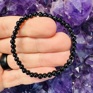 Black Agate Children's Bracelet - 4mm - Child, Kid