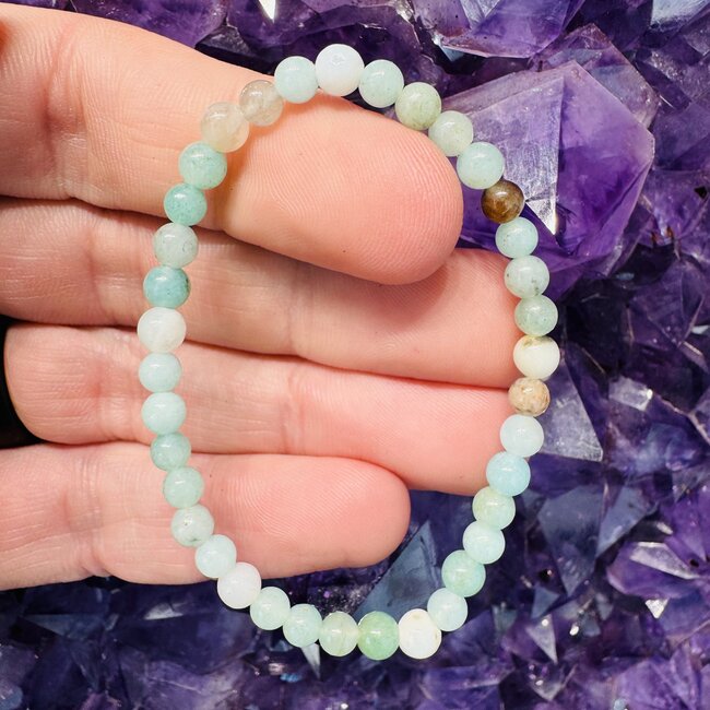Mixed Amazonite Children's Bracelets - 4mm - Child, Kid Multi