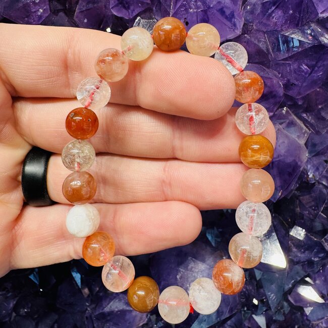 Multi Rutilated Rutile Quartz Bracelets - 6 - 8mm