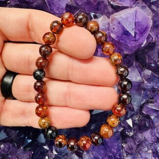 Hessonite Garnet (Cinnamon Stone) Bracelets - 8mm AA Grade