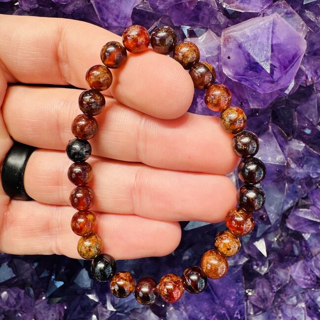 Garnet Hessonite (AA+) Bracelets - 8mm