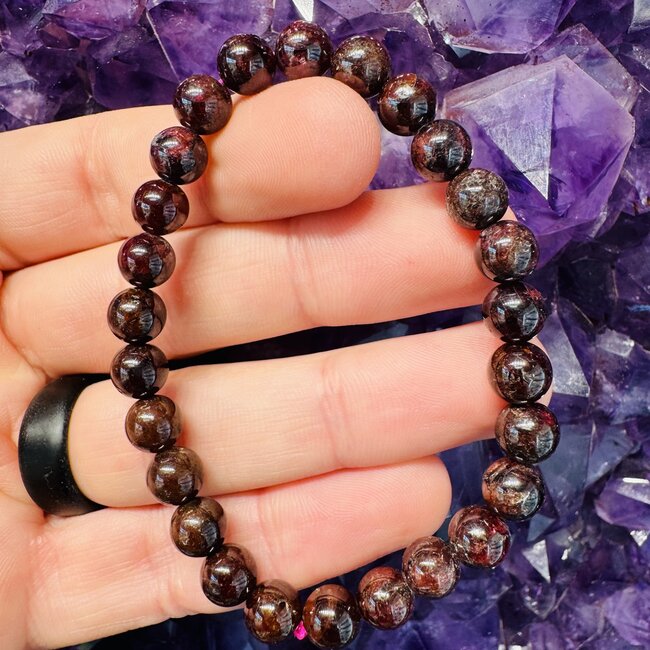Red Garnet Bracelets - (7 - 8mm)