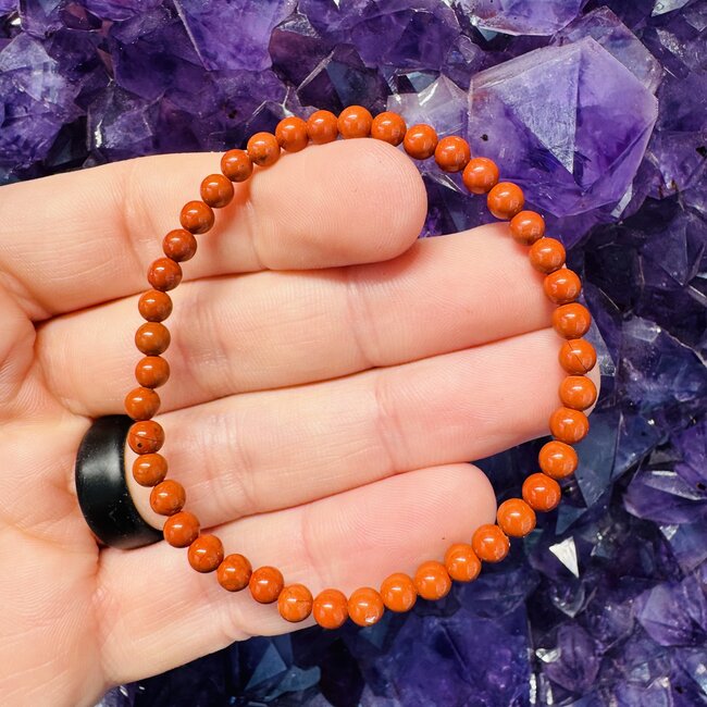 Red Jasper Bracelets - 4mm Mini