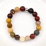 Mookaite Jasper Rings - Adjustable Beaded Stretch Gemstone