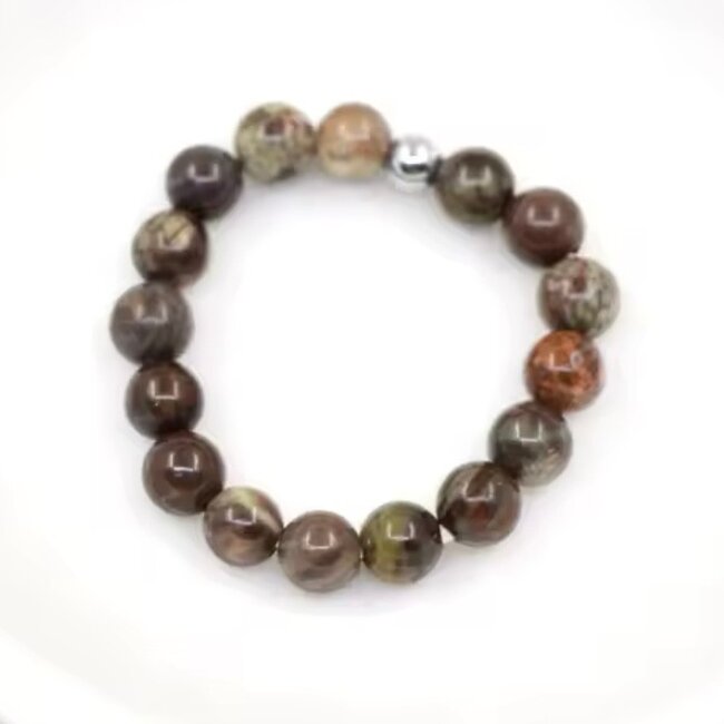 Ocean Jasper Rings - Adjustable Beaded Stretch Gemstone