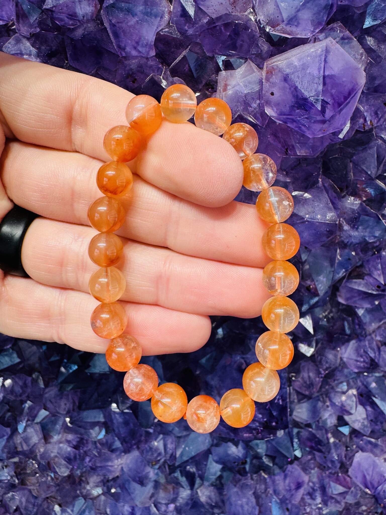 Tangerine Quartz Bracelet - 8mm - Awakenings