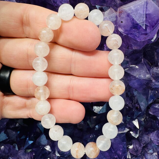Fire Quartz (Red Hematoid) Bracelets - 8mm