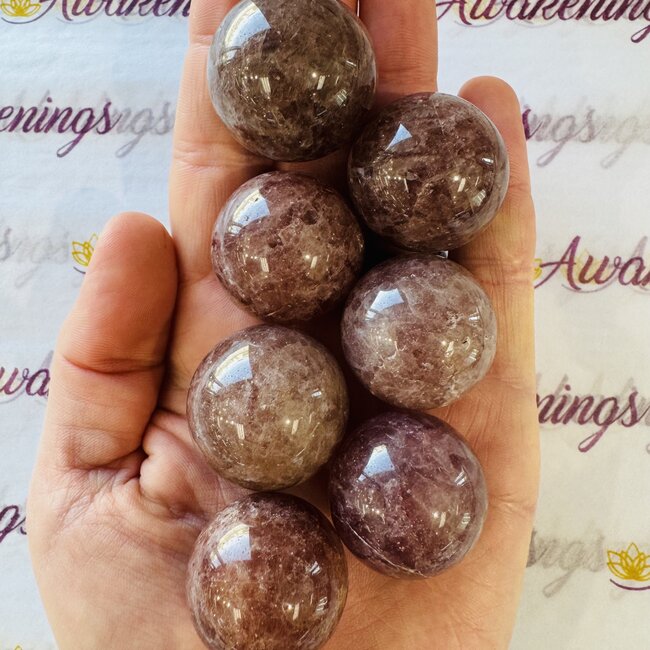 Strawberry (Red Guava) Quartz Sphere 25-30mm