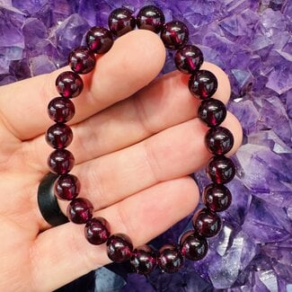 Rhodolite Garnet (AAA Grade) Beads - 8mm