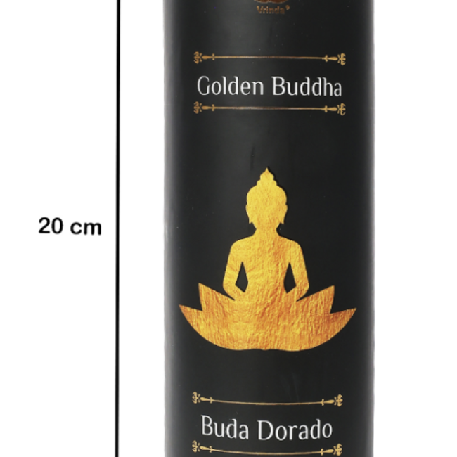 Golden Buddha Ritual Pillar Candle
