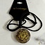 Amethyst Metatron (Matatron) Orgonite Orgone Necklaces - Brown Braided Chain Gold Protection EMF 5G Geometric