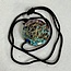 Seed of Life Inside Merkabah Orgonite Orgone Necklaces - Brown Braided Chain Gold Protection EMF 5G Geometric
