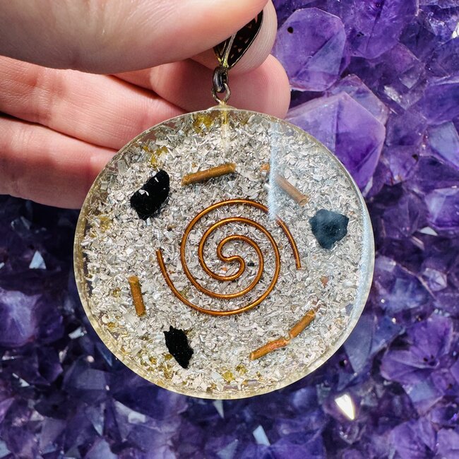 Chakra Round Metatron Orgone Orgonite Pendants