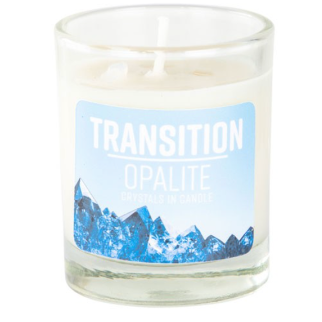 Transition Opalite Votive Candle - Ylang Ylang and Bergamot Essential Oil 4 oz Soy Lead Free Wick