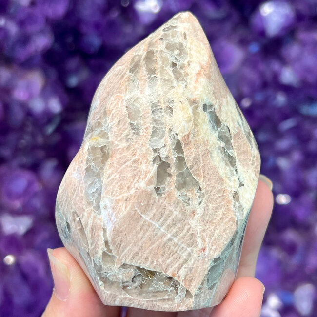Rhodonite Flame - Medium (3-4") Carving