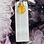 Selenite Blade with Citrine Point Pendants - 1.5"