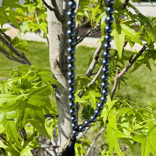 Hematite Japa Malas - Prayer Meditation Mantra Counting Beads - 8mm