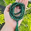 Green Jade Japa Malas - Prayer Meditation Mantra Counting Beads - 8mm