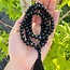 Black Obsidian Japa Malas - Prayer Meditation Mantra Counting Beads - 8mm