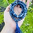Blue Aventurine Japa Malas - Prayer Meditation Mantra Counting Beads - 8mm