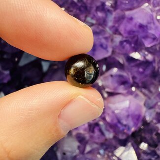 Dravite (Brown Tourmaline) Bead - 10mm