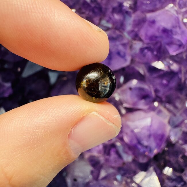 Dravite (Brown Tourmaline) Bead - 10mm