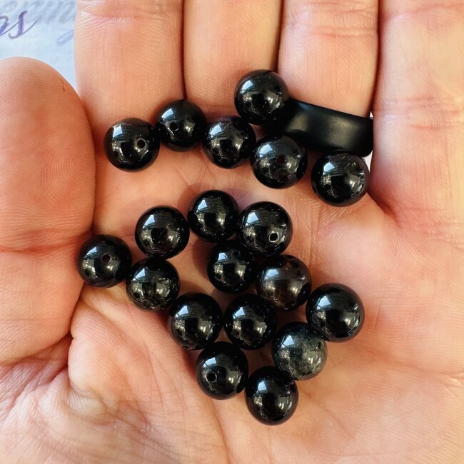 Dravite (Brown Tourmaline) Bead - 10mm