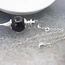 Black Obsidian Pendulums - Round Sephoroton Dowsing Divination Silver Chain - Gemstone Crystal