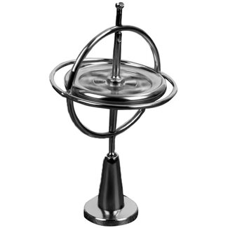 Mechanical Gyroscope Self Balancing Anti - Gravity - 4" Black - Office Desk Anxiety Stress