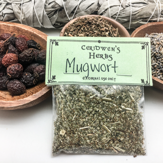 Mugwort Herb Packets - Dried Loose Herbal Botanical Ritual Apothecary (.15oz) Magic Magick Wiccan (Artemisia Felon Herb St. John's Plant Naughty Man Oild Man Sailor's Tobacco)