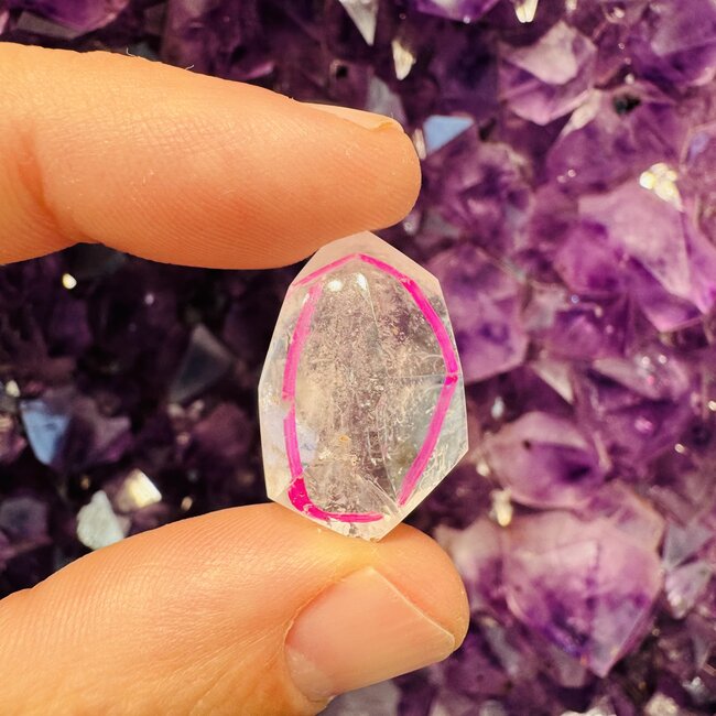 Enhydro Quartz Double Terminated Points - Rough Raw Natural