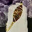 Gold Tigers Eye Cuff Bracelets - Brass Gold Plated Wire Wrapped - Rough Raw Natural