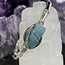Aquamarine Cuff Bracelets - Silver Plated Wire Wrapped - Rough Raw Natural
