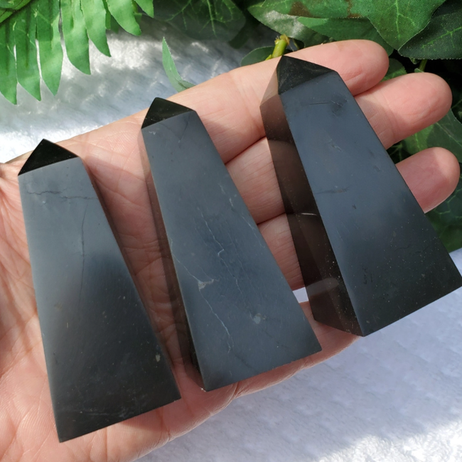 Shungite Obelisks - Medium 3" - Towers Points Generators