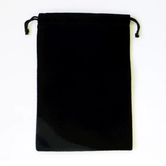 Tarot Angel Oracle Card Deck Bag - Black Velvet Holder