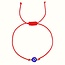 Evil Eye Bracelets - Red Simple Adjustable - Parachute String Protection
