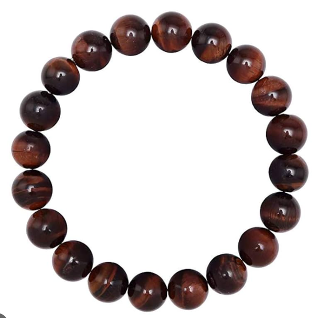 Red Tiger Iron Bracelets - 8mm