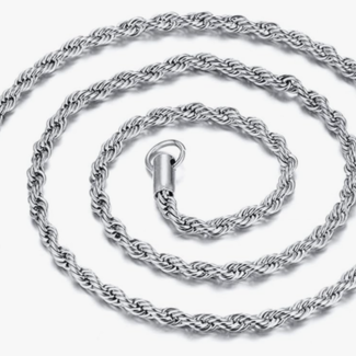 Necklaces - 24" Rope Chain (Silver Plated) - Pendants