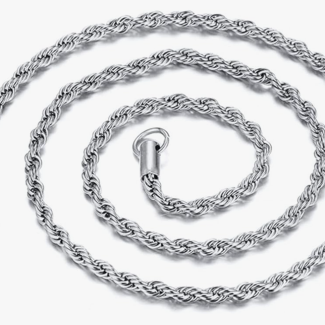 Necklaces - 24" Rope Chain (Silver Plated) - Pendants
