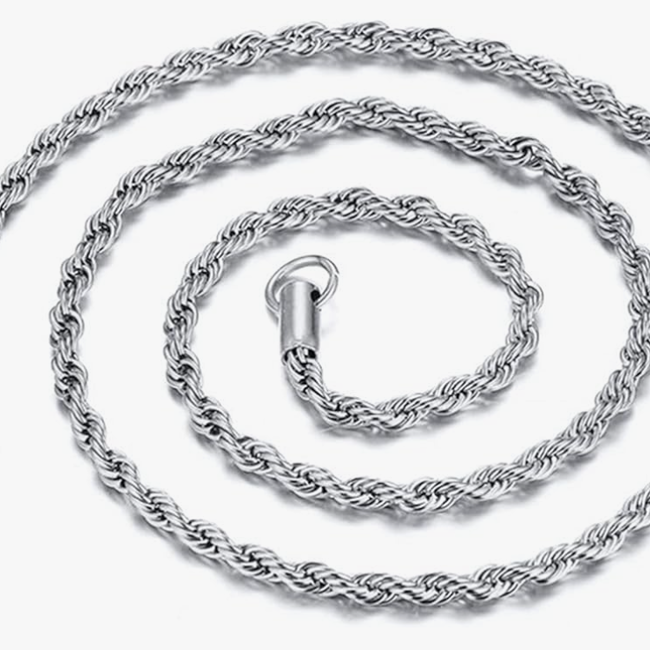 Necklaces - 18" Rope Chain (Silver Plated) - Pendants